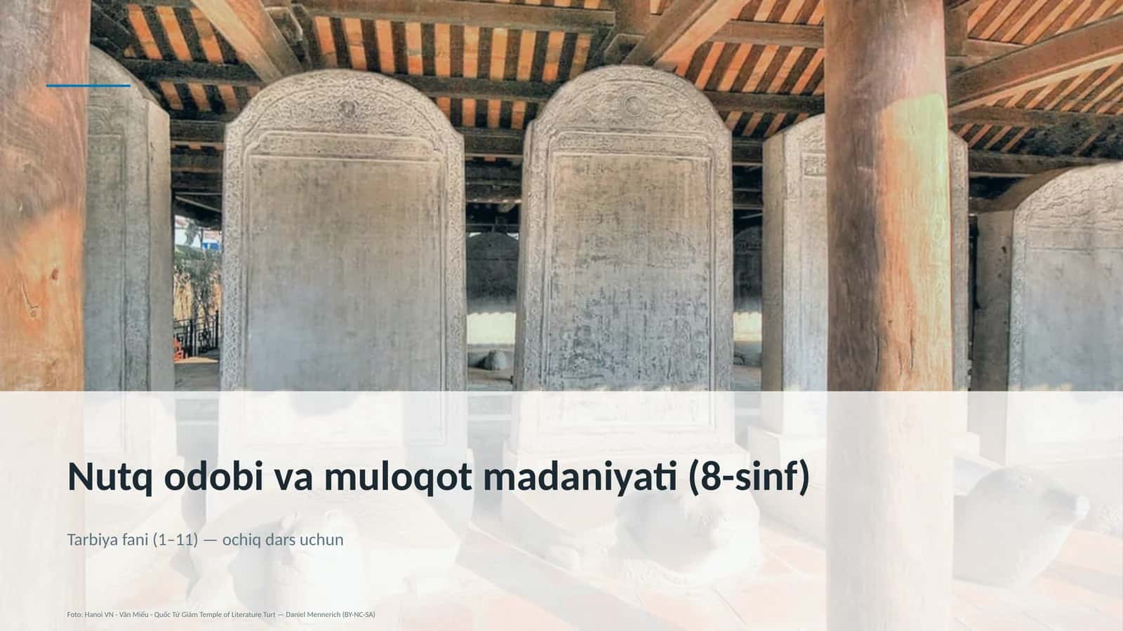 Nutq odobi va muloqot madaniyati (8-sinf)