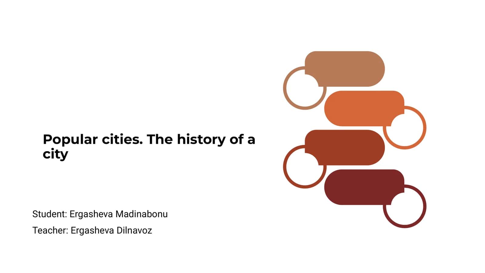 Popular cities. The history of a city