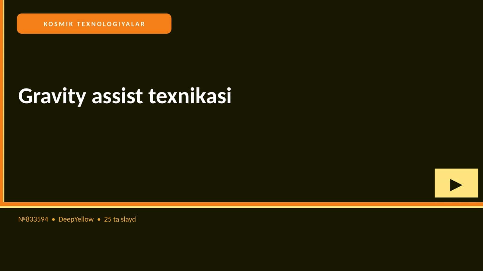 KOSMIK TEXNOLOGIYALAR