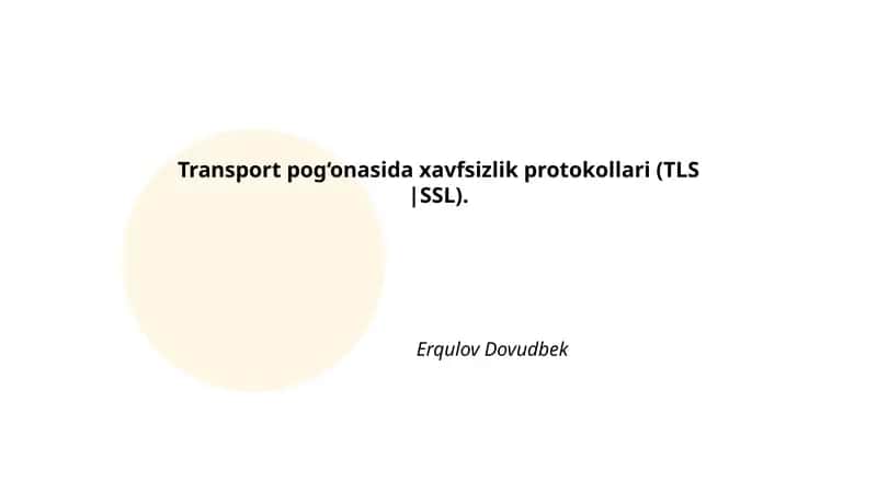 TLS/SSL tarixi va evolyutsiyasi