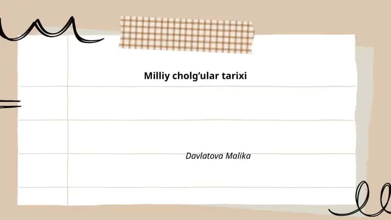 Oʻzbek xalq cholgʻulari tarixi