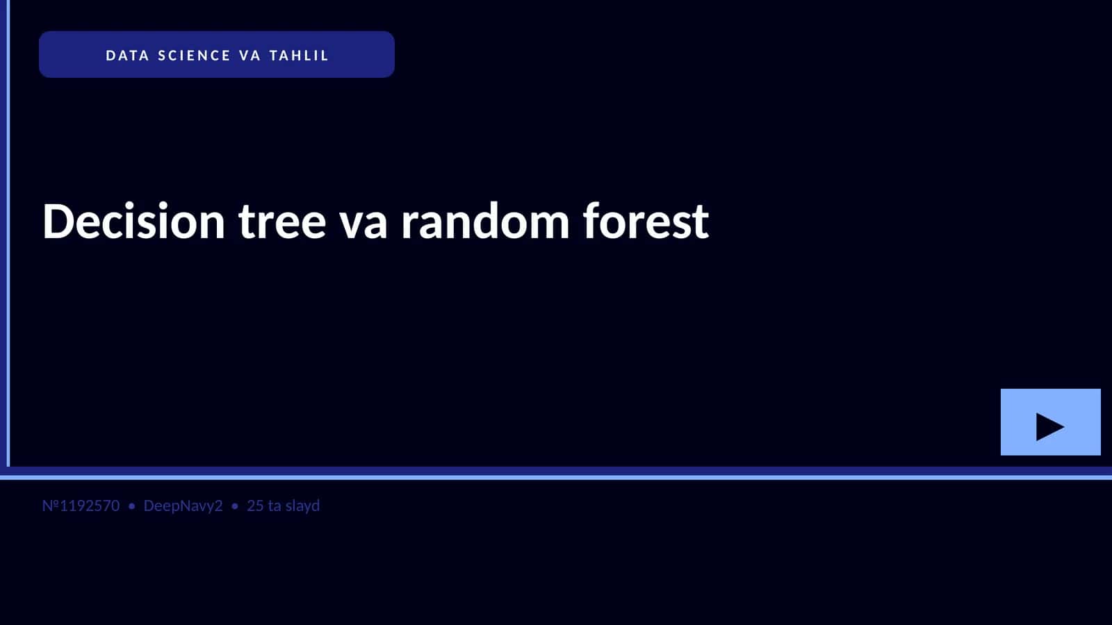 DATA SCIENCE VA TAHLIL