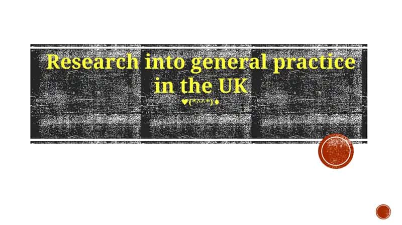 General practice in the UK