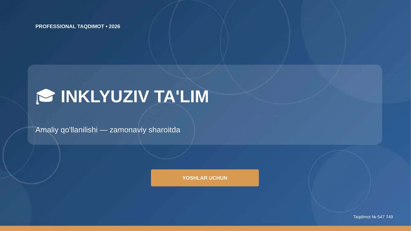 INKLYUZIV TA'LIM