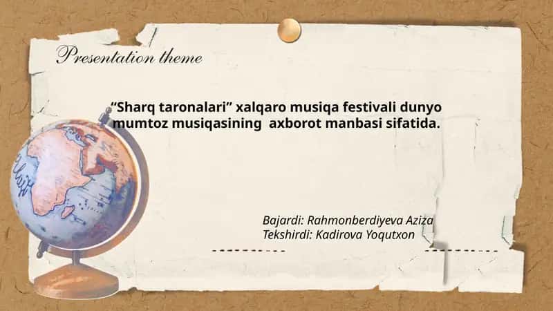 "Sharq taronalari" xalqaro musiqa festivali