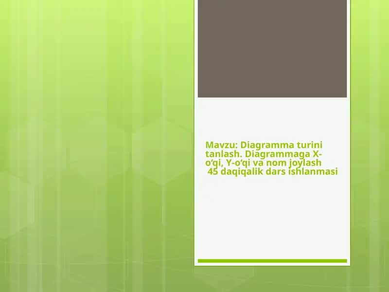 Diagrammaturini tanlash
