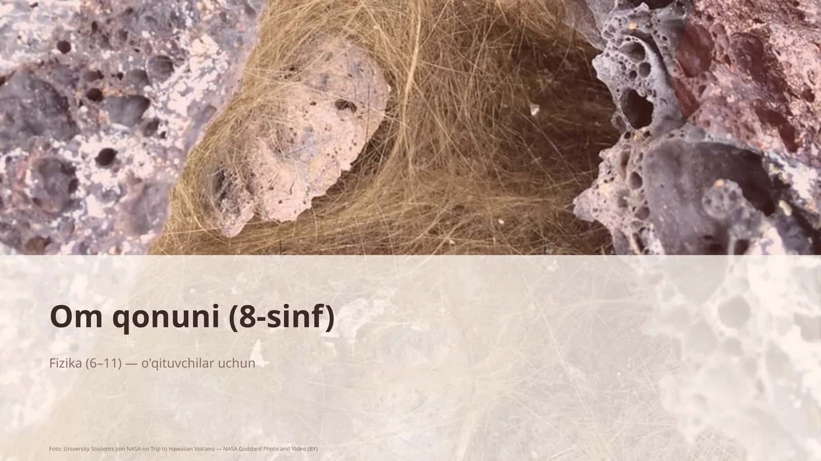Om qonuni (8-sinf)