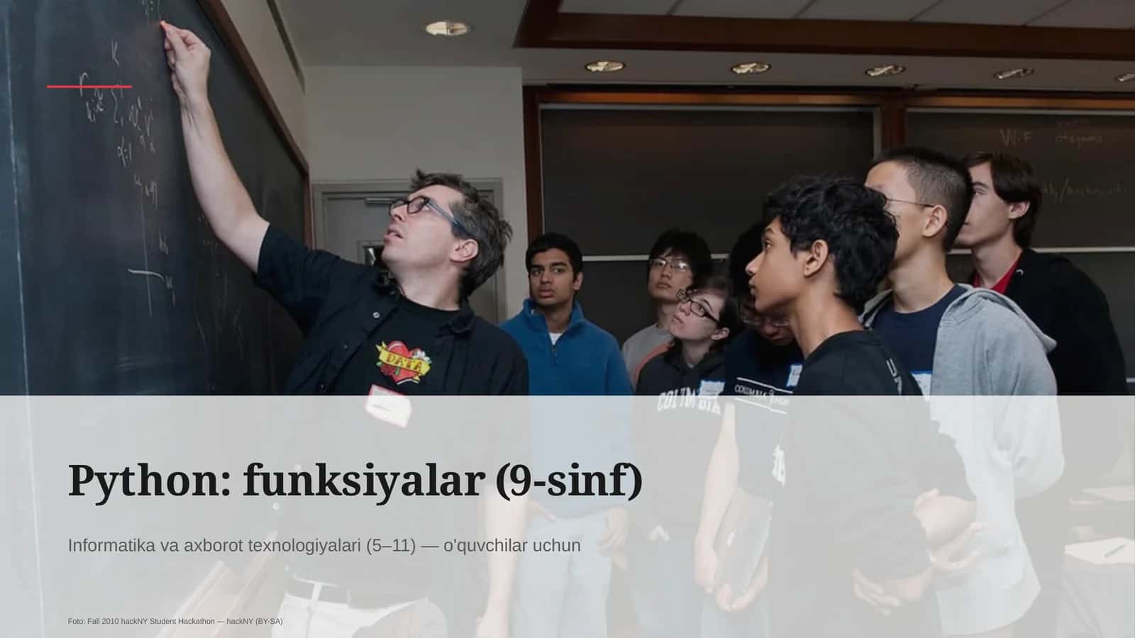 Python: funksiyalar (9-sinf)