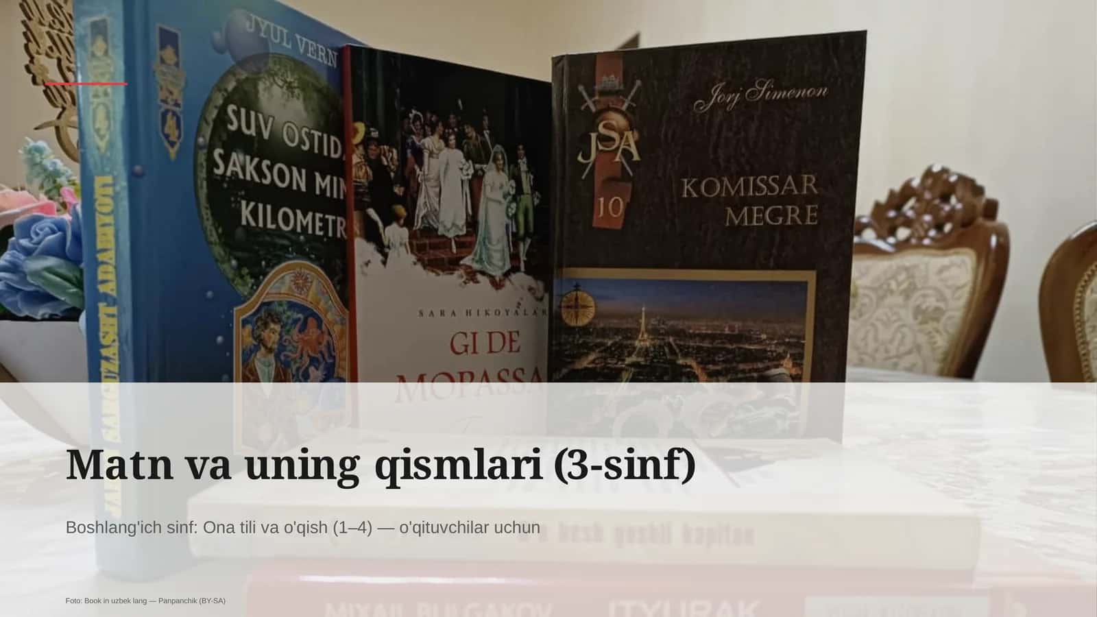 Matn va uning qismlari (3-sinf)