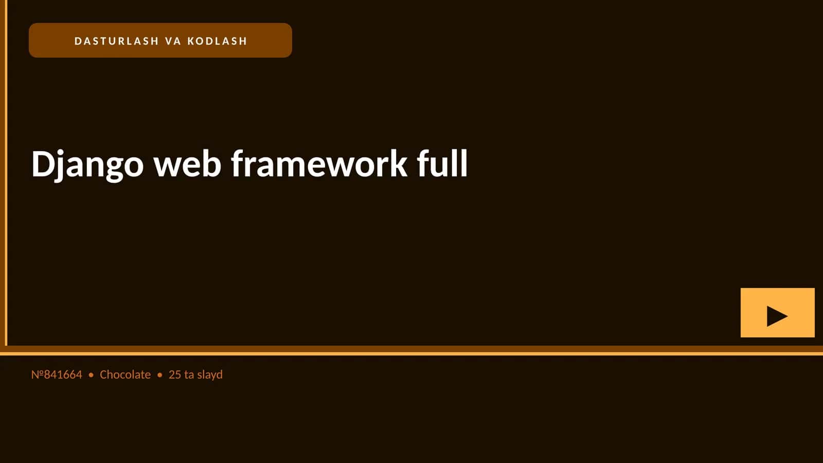 Django web framework full