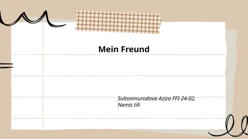 Mein Freund