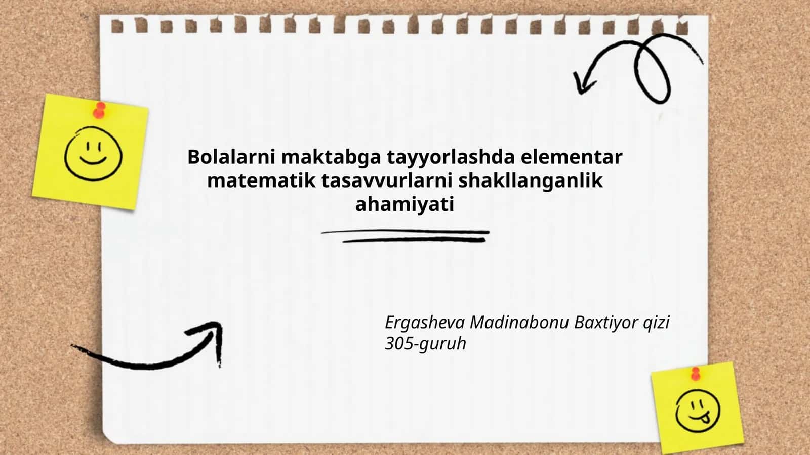 Bolalarni maktabga tayyorlashda elementar matematik tasavvurlarni shakllanganlik ahamiyati