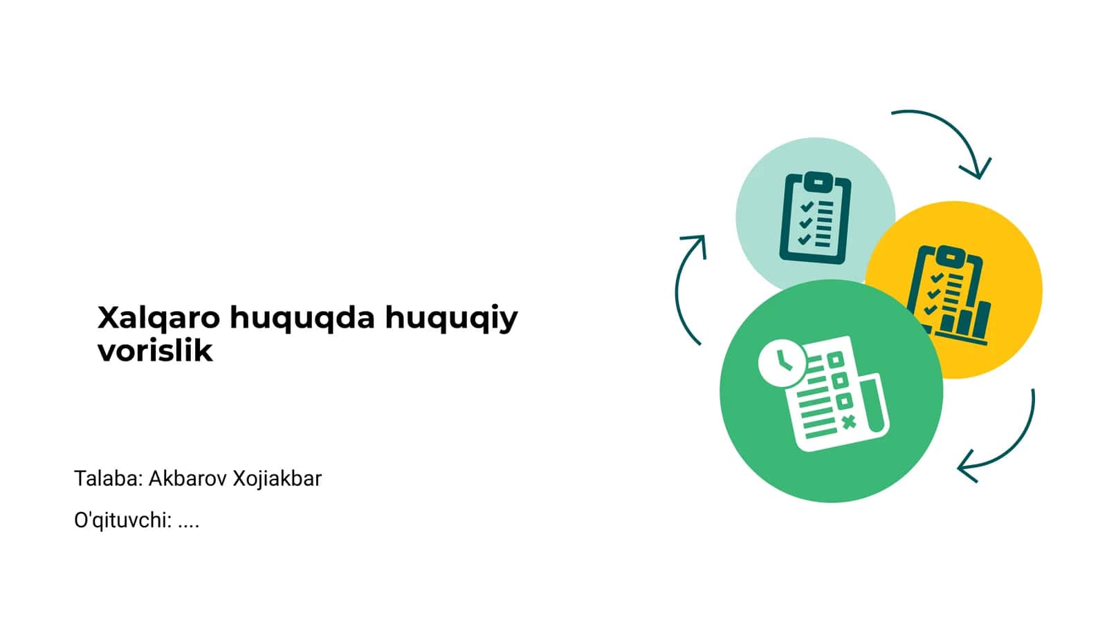 Xalqaro huquqda huquqiy vorislik