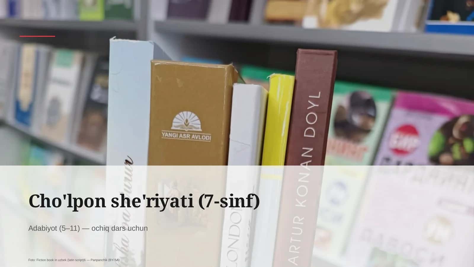 Cho'lpon she'riyati (7-sinf)