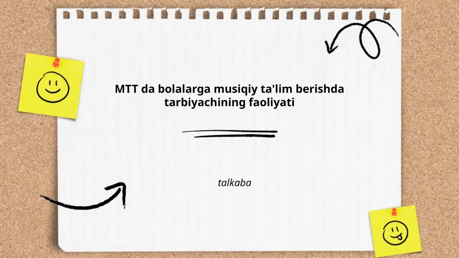 MTT da bolalarga musiqiy ta'lim berishda tarbiyachining faoliyati