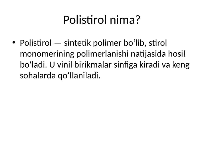 Polistirol