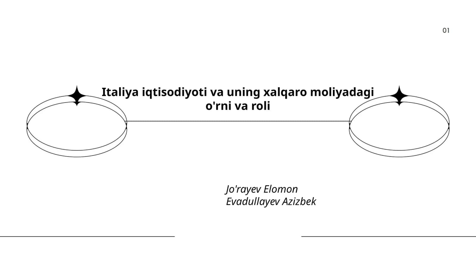 Italiya iqtisodiyoti va uning xalqaro moliyadagi o'rni va roli