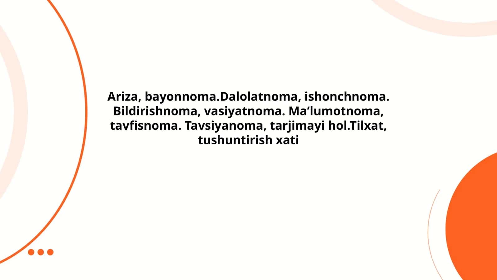 Davlat Tilida Ish Yuritish Fanidan Taqdimot Ishi