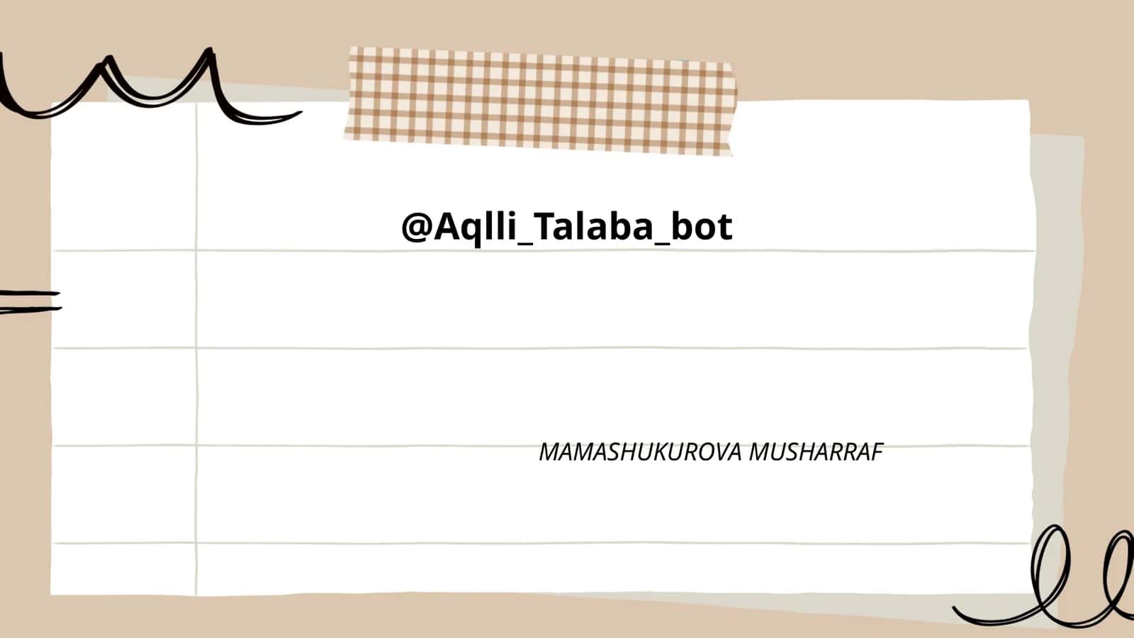 Matematika fanidan masalalar