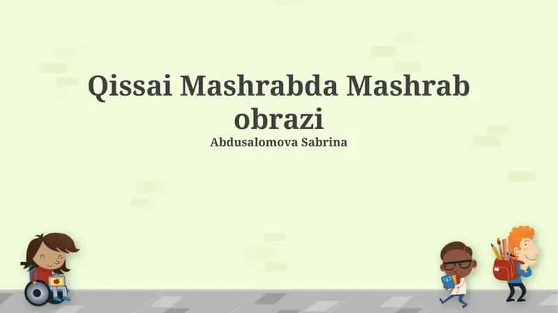 Qissai Mashrabda Mashrab obrazi