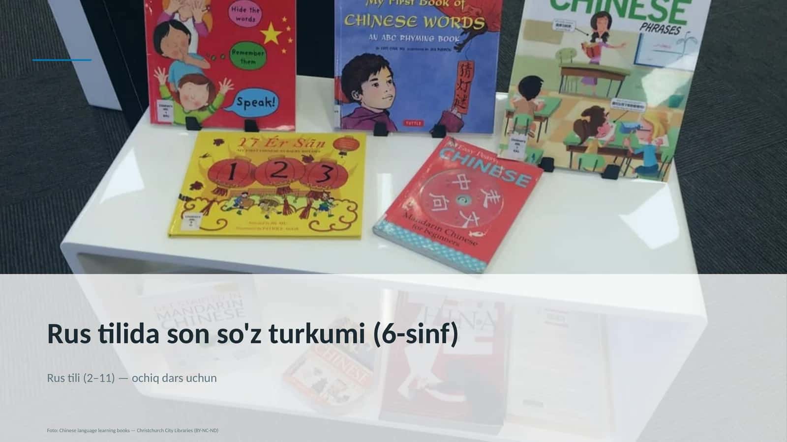 Rus tilida son so'z turkumi (6-sinf)