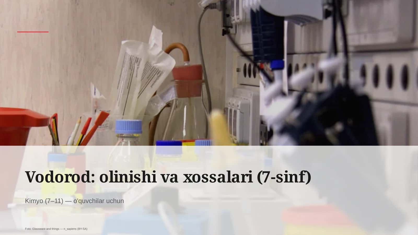 Vodorod: olinishi va xossalari (7-sinf)