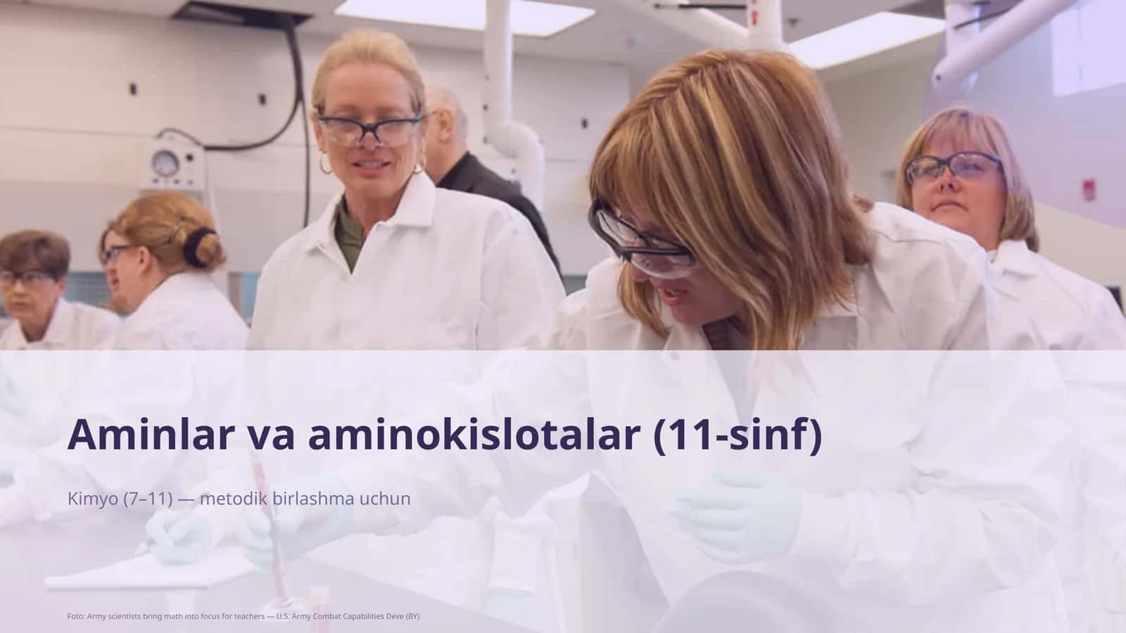 Aminlar va aminokislotalar (11-sinf)