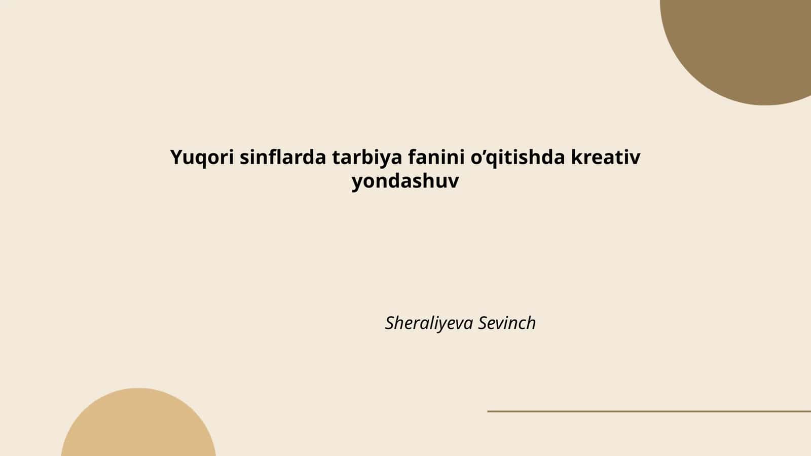 Kreativ O'qitish Usullari