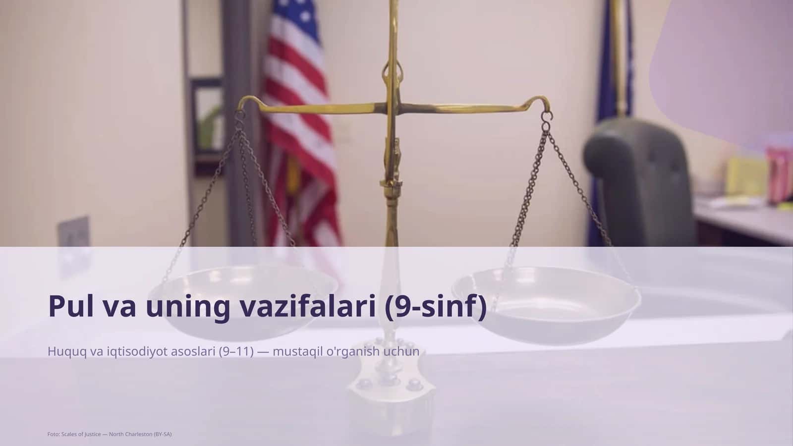 Pul va uning vazifalari (9-sinf)