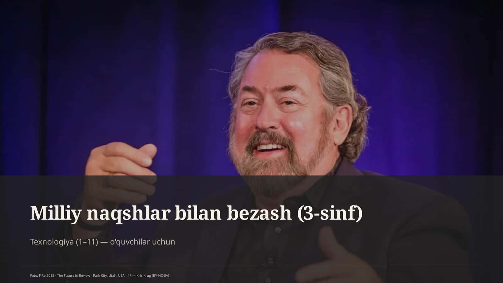 Milliy naqshlar bilan bezash (3-sinf)
