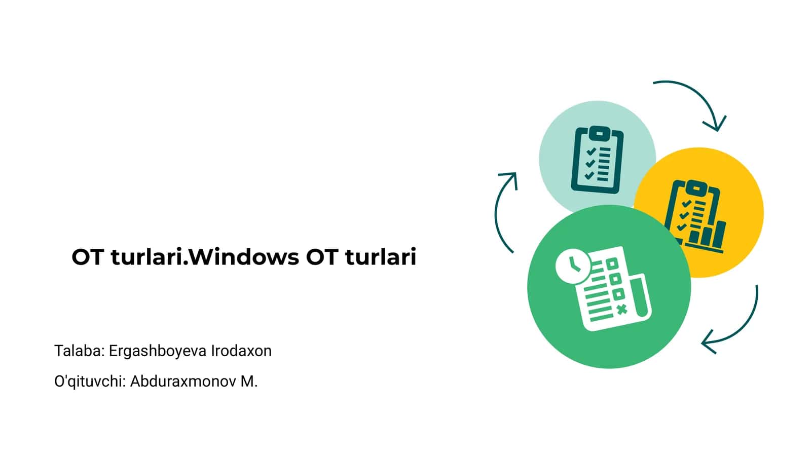 Windows OT turlari
