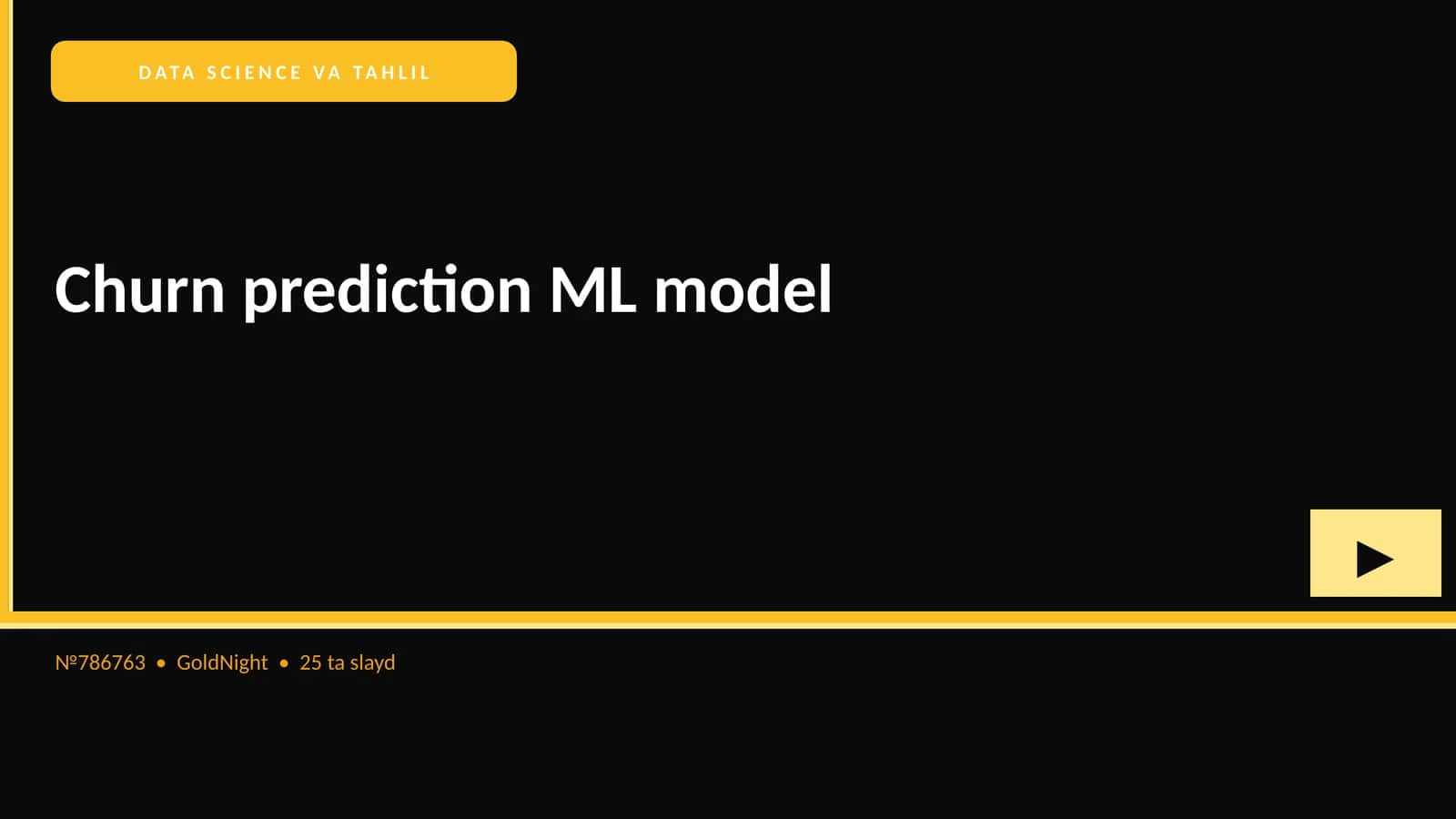 Churn prediction ML model