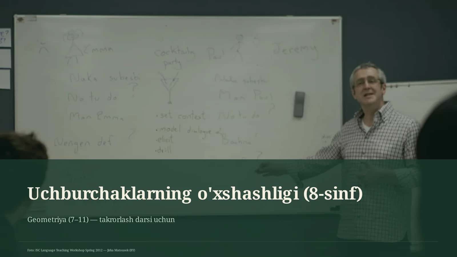 Uchburchaklarning o'xshashligi (8-sinf)