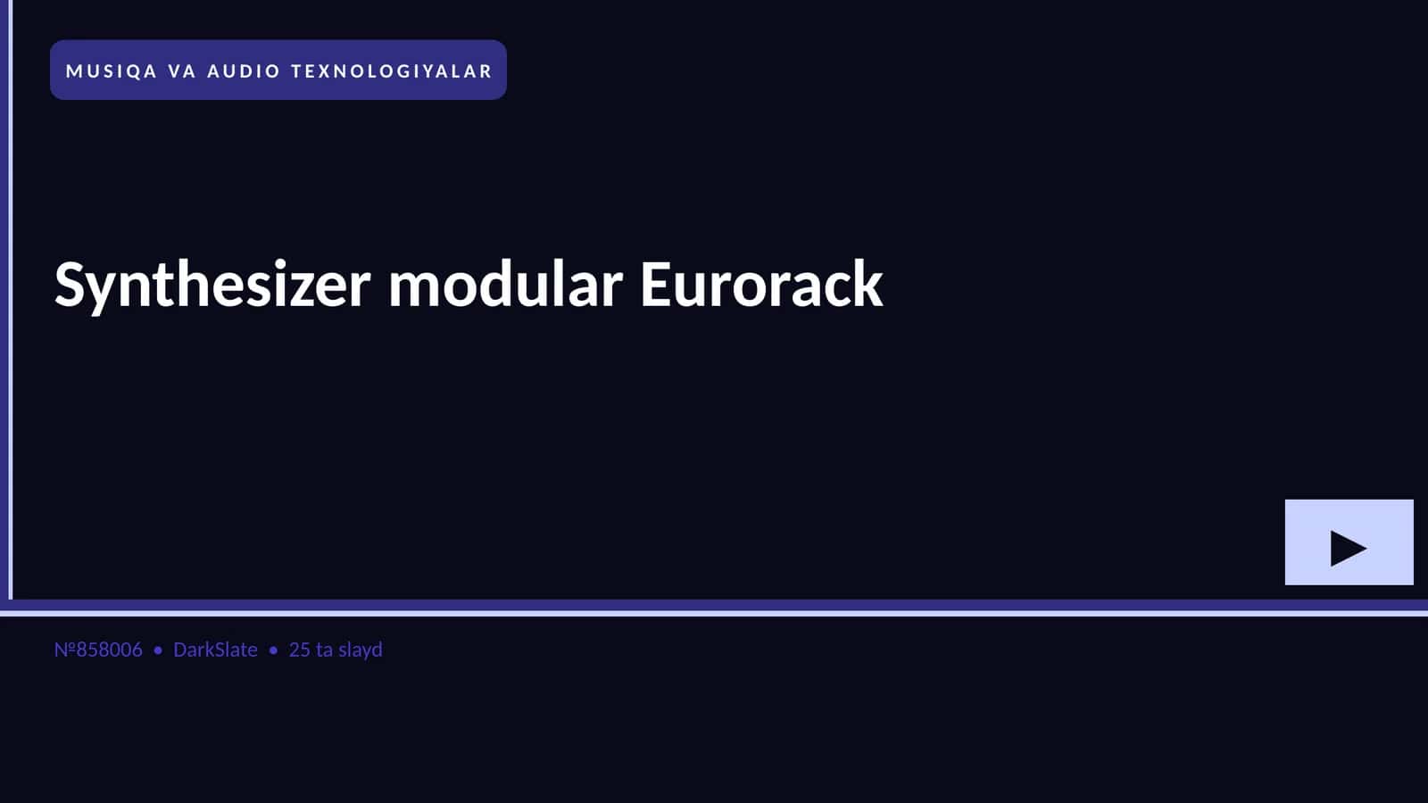 Synthesizer modular Eurorack