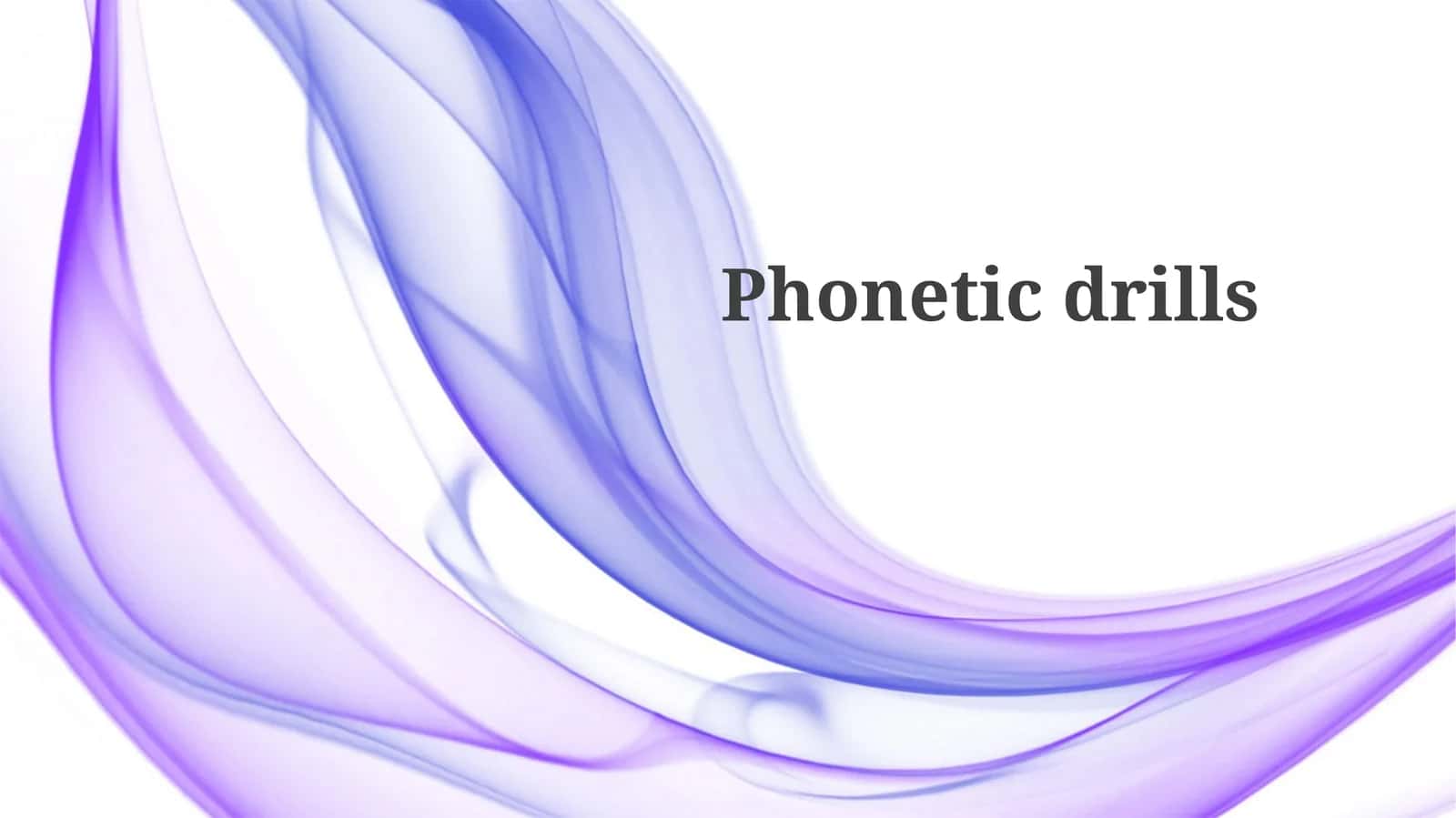 Phoneticdrills