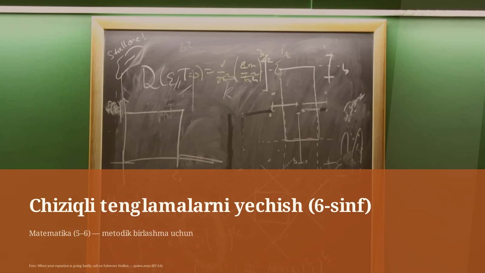 Chiziqli tenglamalarni yechish (6-sinf)