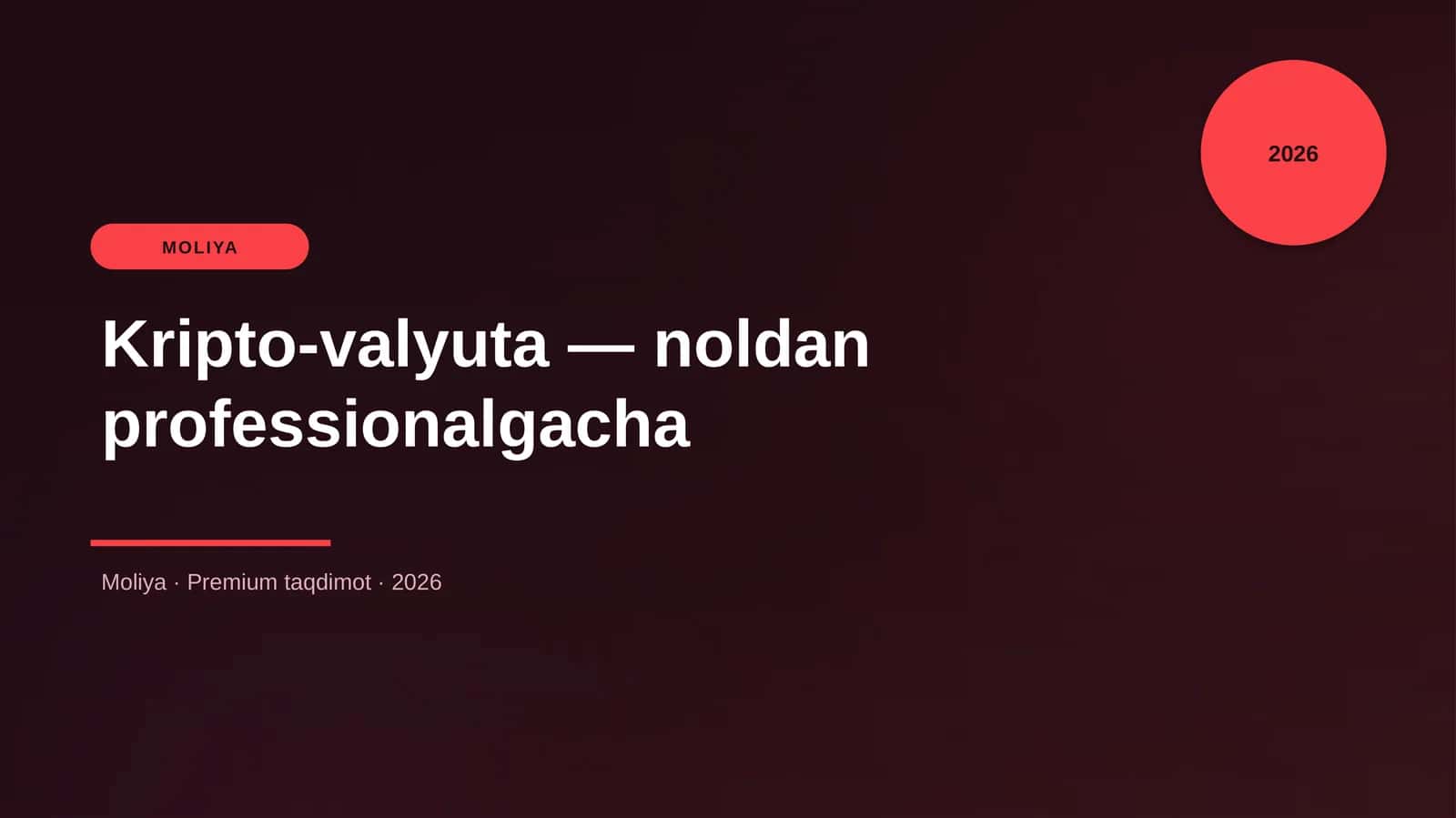 Kripto-valyuta — noldan professionalgacha