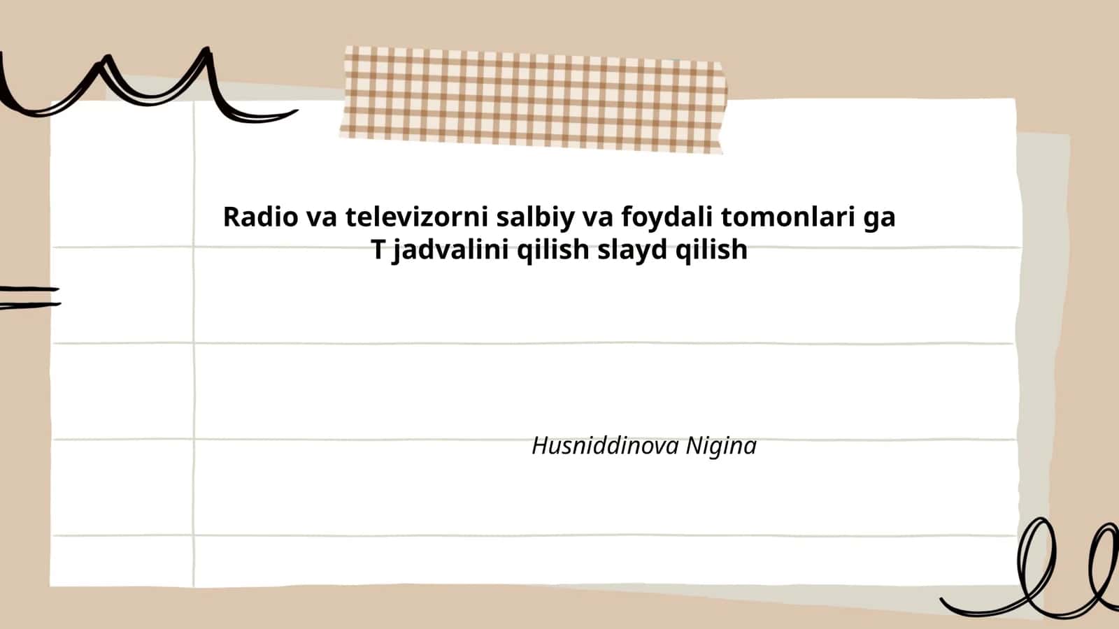 Ta'lim va tarbiya