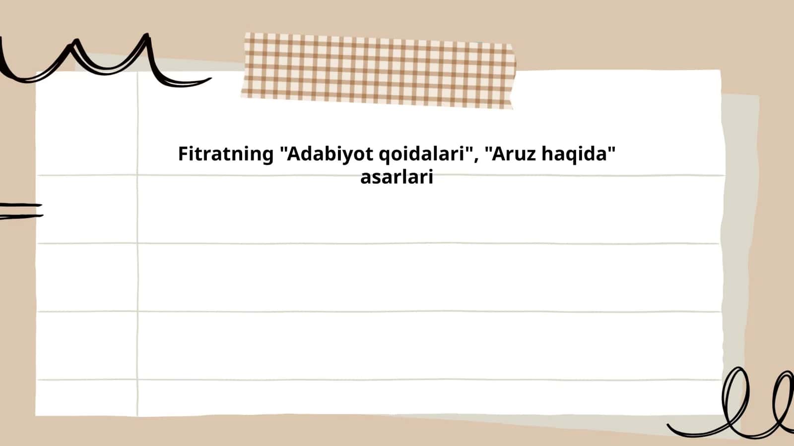 Fitratning "Adabiyot qoidalari", "Aruz haqida" asarlari