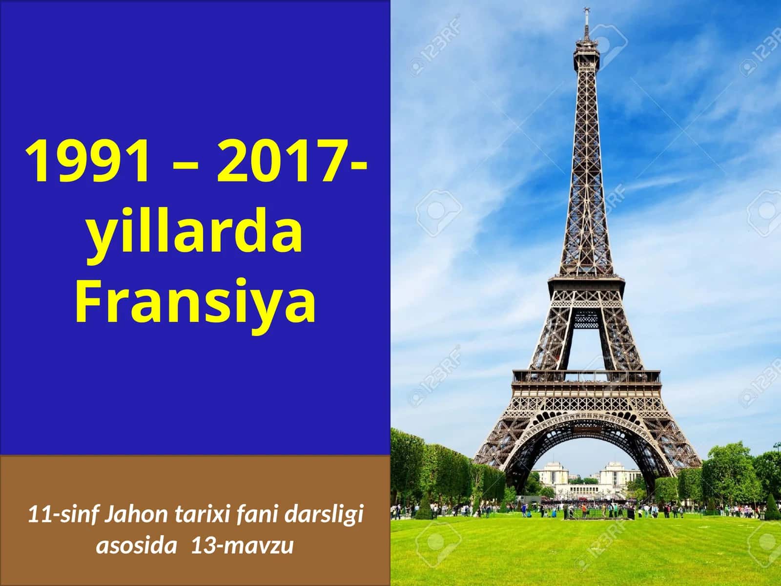 Jahontarixifanidarsligiasosida13-mavzu