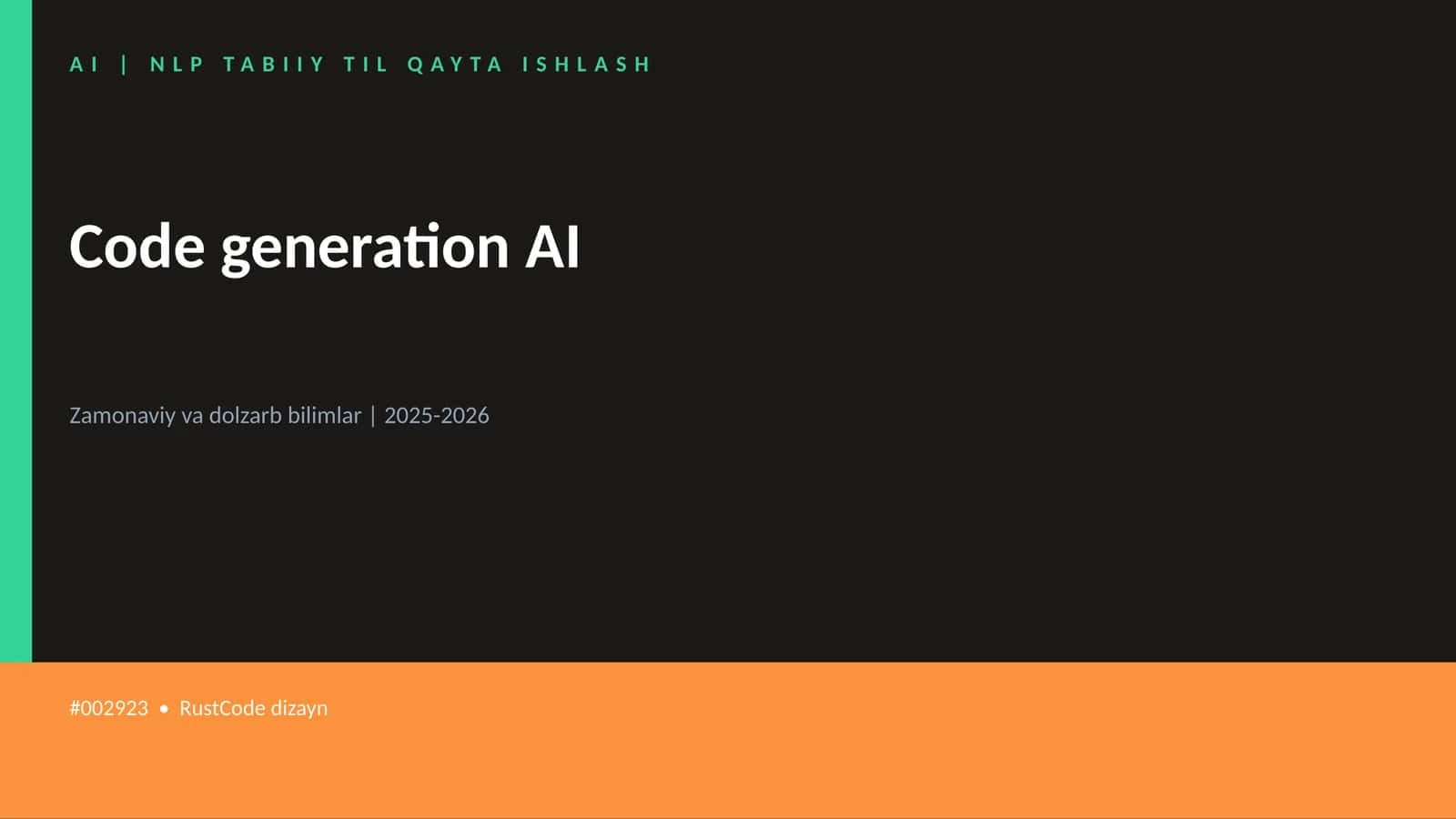 Code generation AI