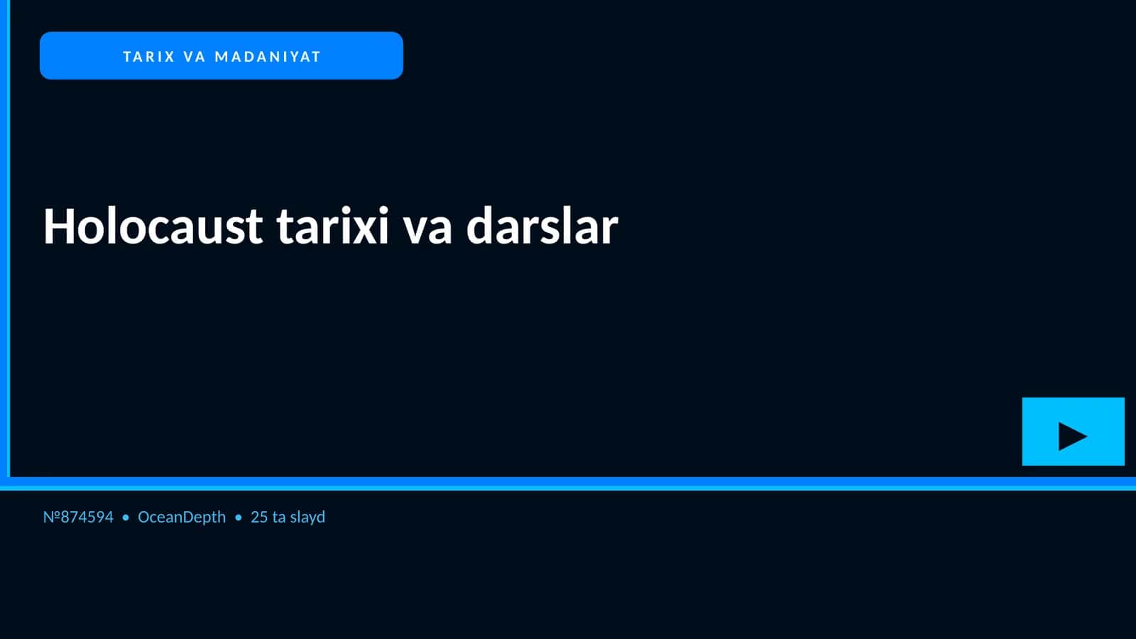 Holocaust tarixi va darslar