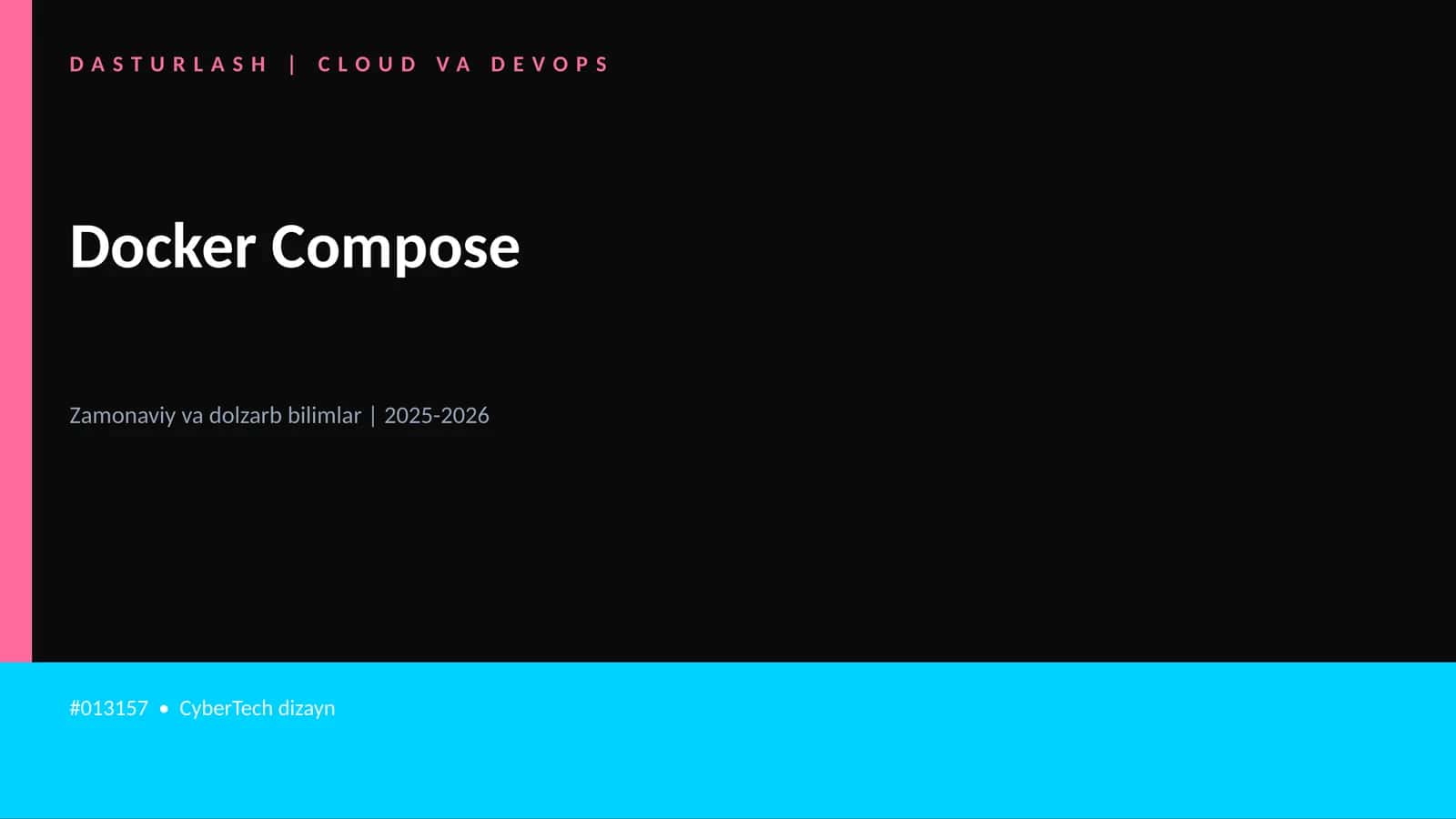 DASTURLASH | CLOUD VA DEVOPS