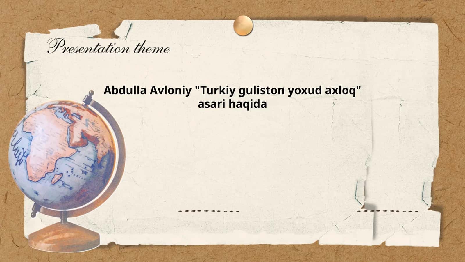 Abdulla Avloniy "Turkiy guliston yoxud axloq" asari haqida
