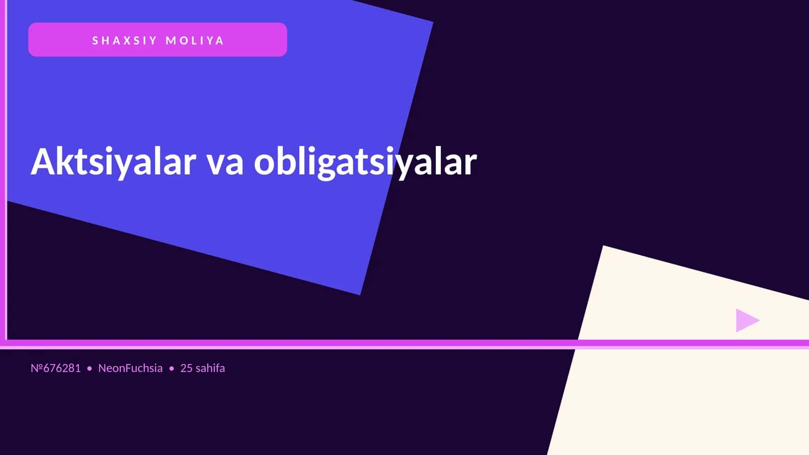 Aktsiyalar va obligatsiyalar