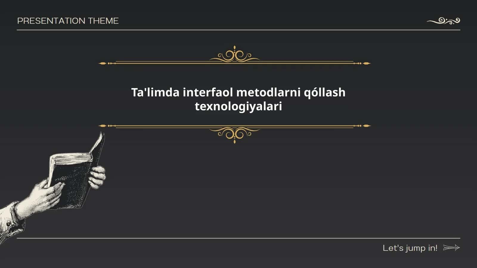 Ta'limda interfaol metodlarni qóllash texnologiyalari