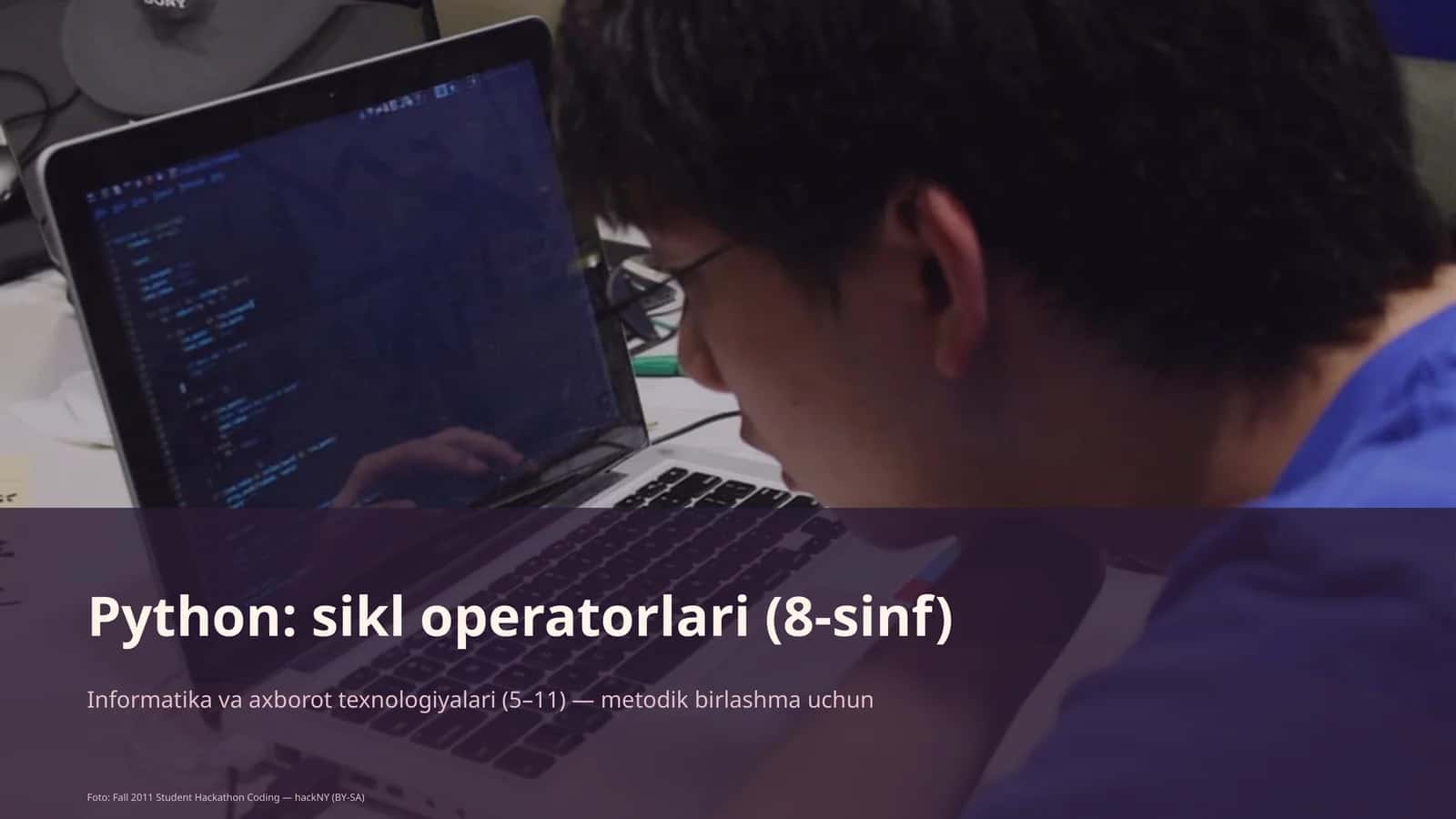 Python: sikl operatorlari (8-sinf)