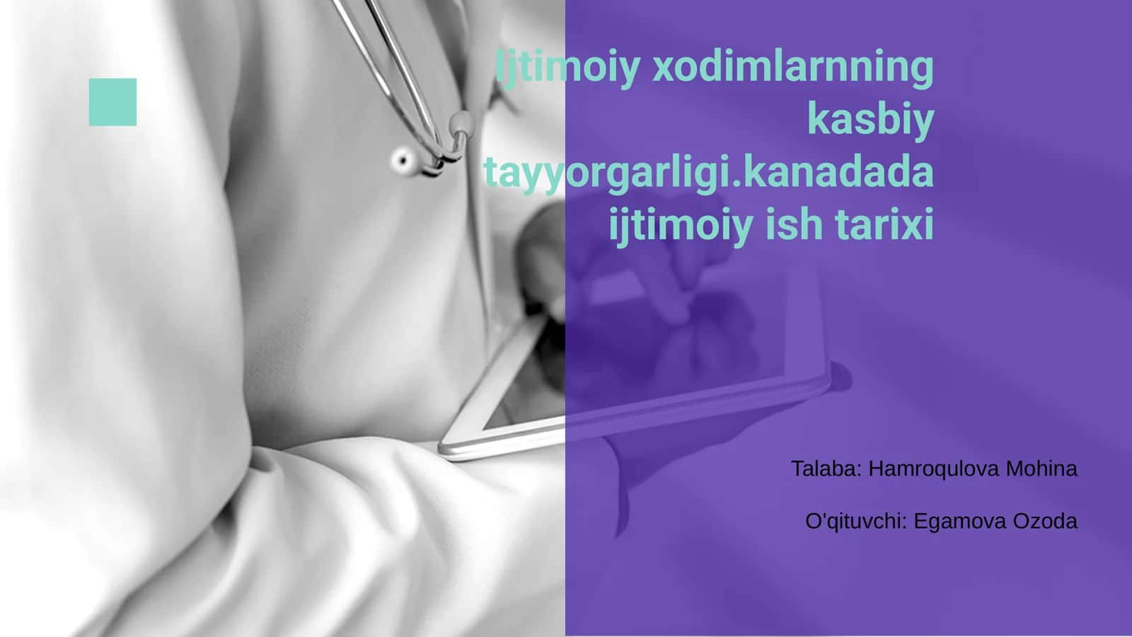 Kanadada ijtimoiy ish tarixi