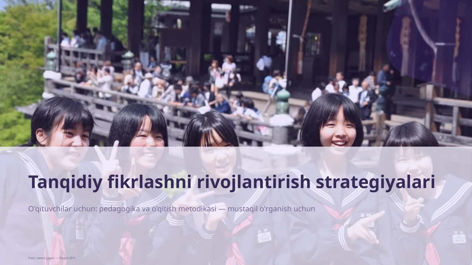 Tanqidiy fikrlashni rivojlantirish strategiyalari