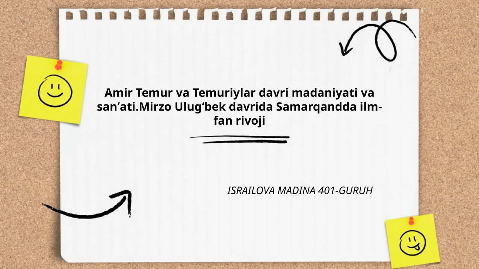 Amir Temur va Temuriylar davri madaniyati va sanʼati